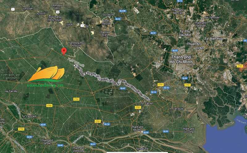 Hình vẽ vệ tinh đường tỉnh 817