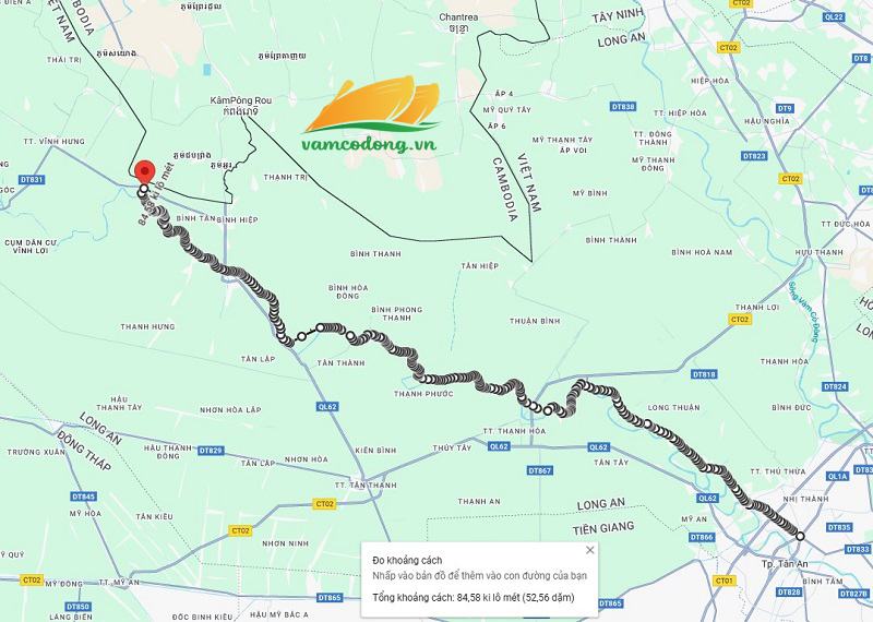 Hình vẽ vệ tinh đường tỉnh 817