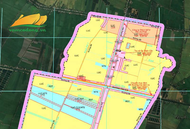 Bản đồ quy hoạch đường tỉnh 819