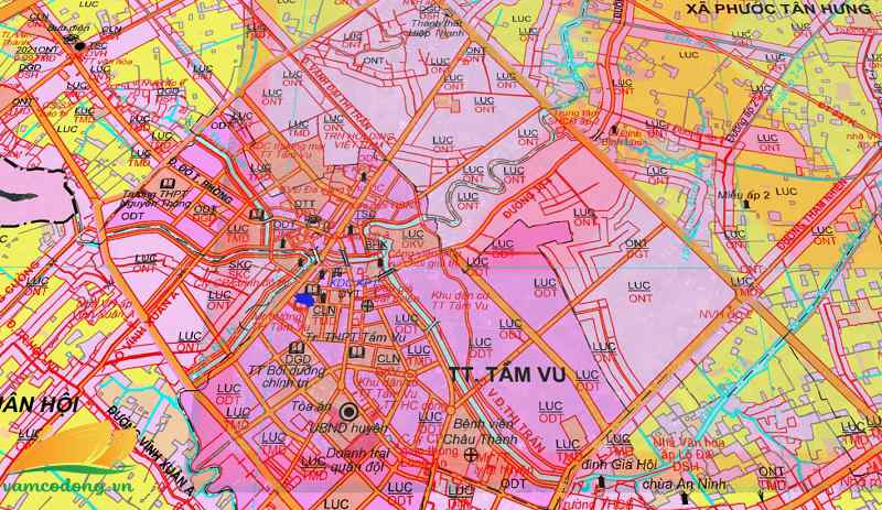 Bản đồ quy hoạch đường tỉnh 827