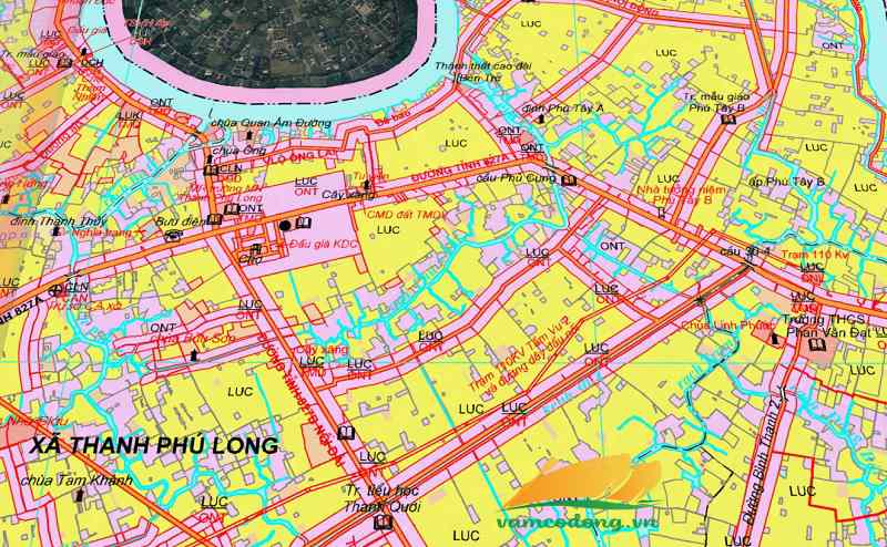 Bản đồ quy hoạch đường tỉnh 827
