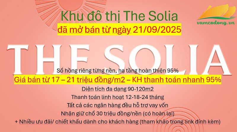 The Solia mở bán tháng 10 năm 2025