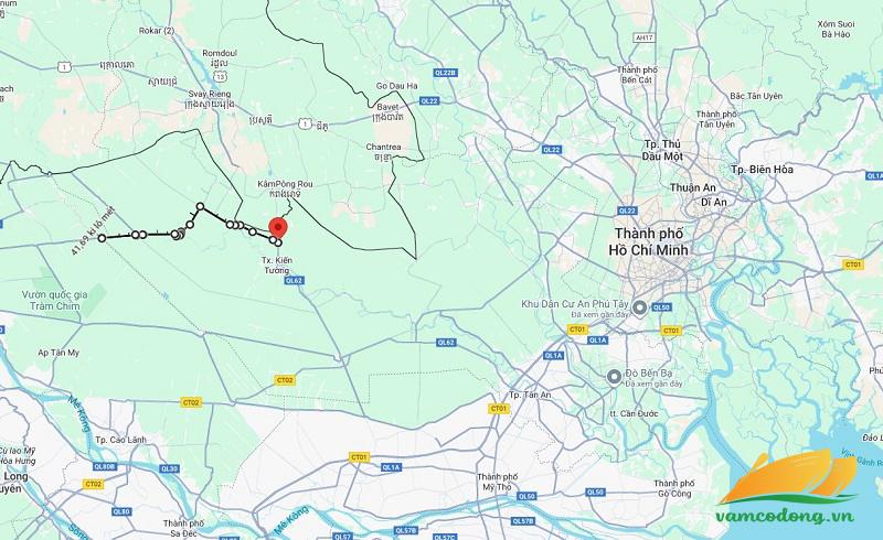 Hình vẽ vệ tinh đường tỉnh 831