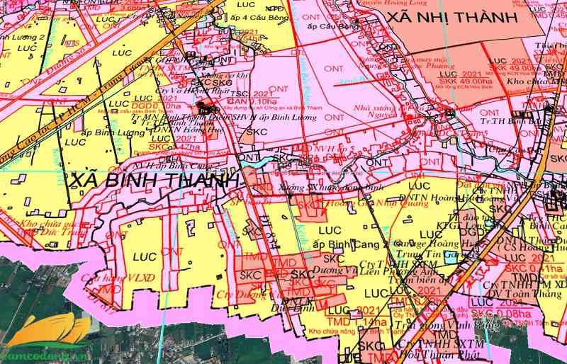 Bản đồ quy hoạch đường tỉnh 834
