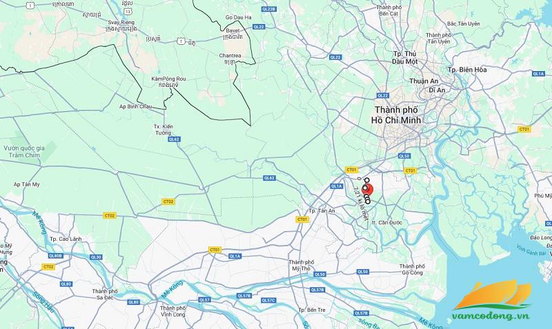 Hình vẽ vệ tinh đường tỉnh 835C