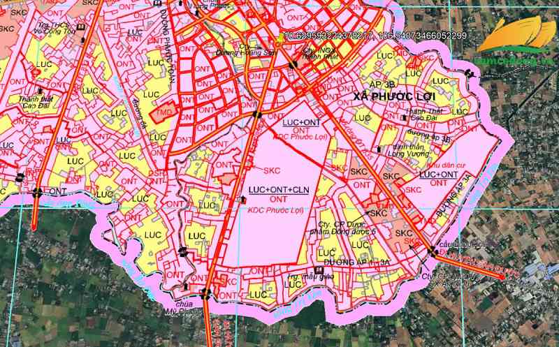 Bản đồ quy hoạch đường tỉnh 835C