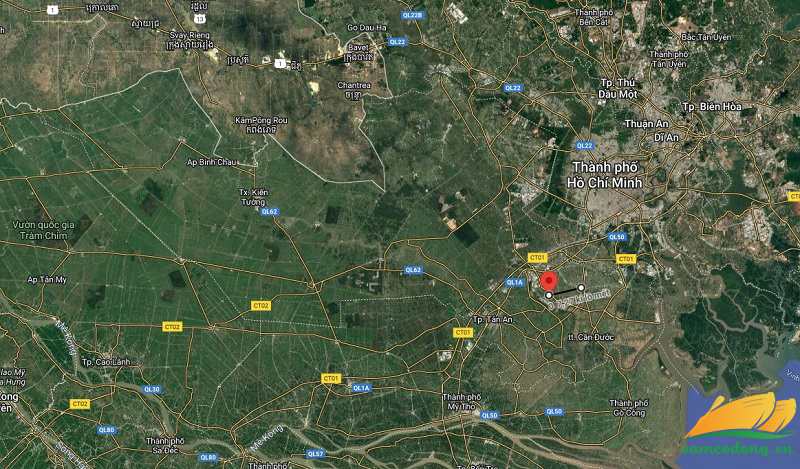 Hình vẽ vệ tinh đường tỉnh 835D