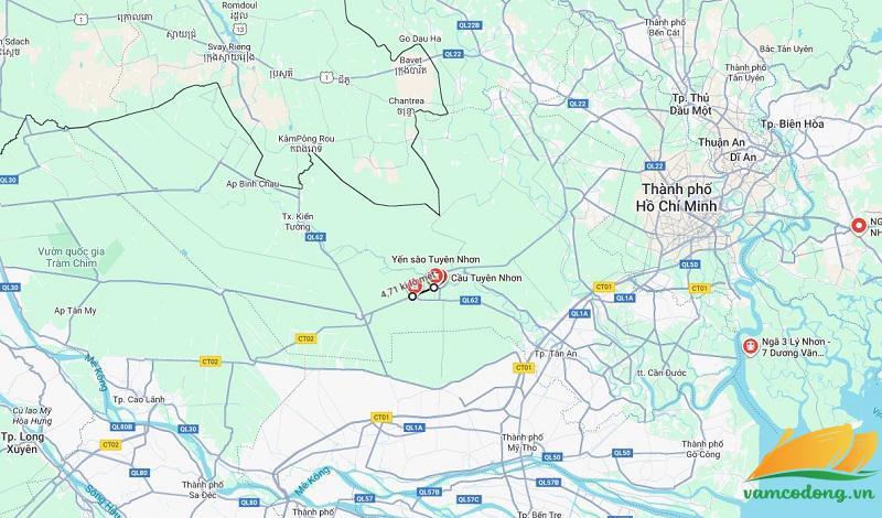 Hình vẽ vệ tinh đường tỉnh 836