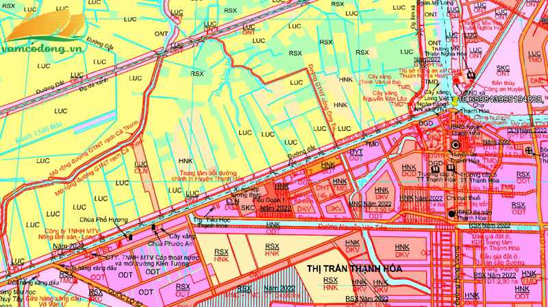 Bản đồ quy hoạch đường tỉnh 836