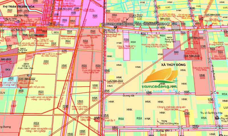 Bản đồ quy hoạch đường tỉnh 836B