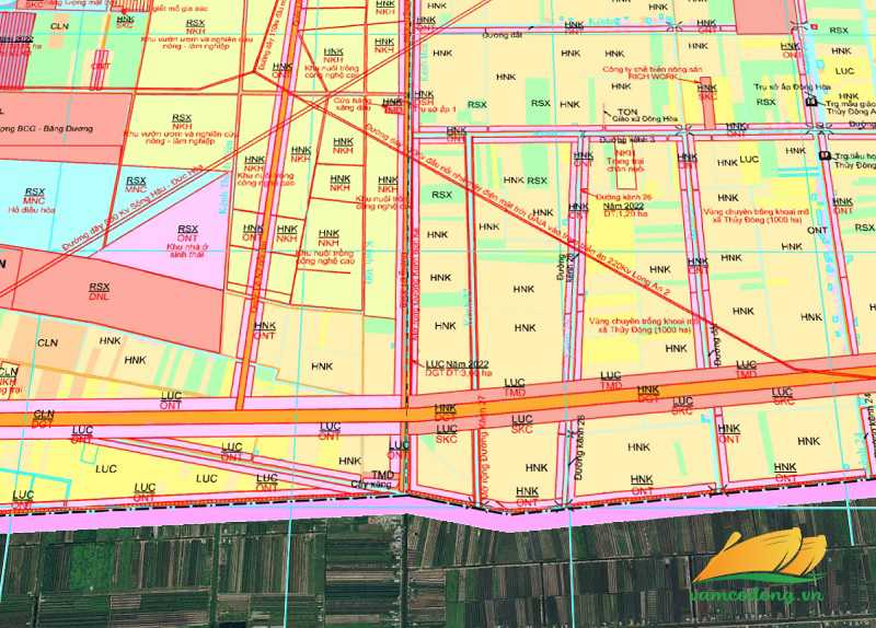 Bản đồ quy hoạch đường tỉnh 836B