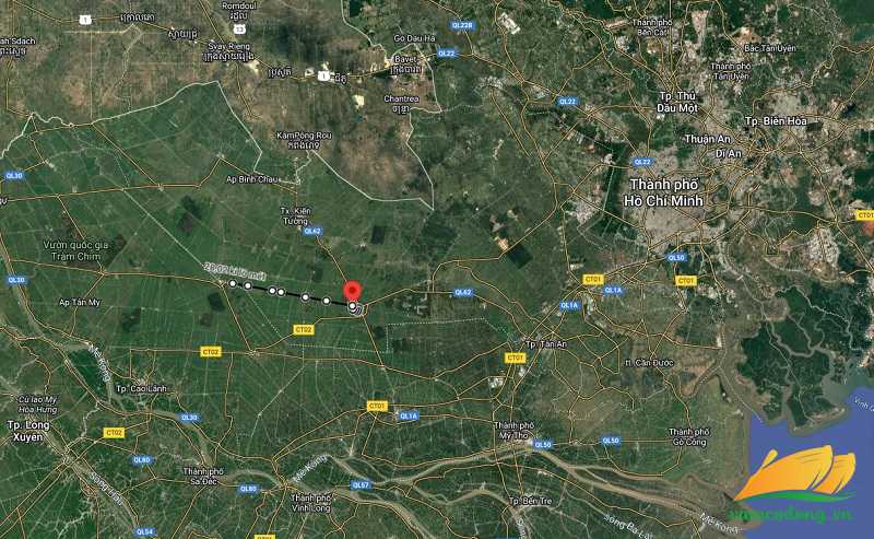 Hình vẽ vệ tinh đường tỉnh 837