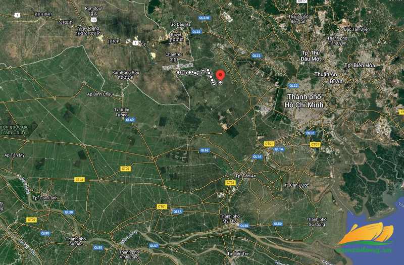 Hình vẽ vệ tinh đường tỉnh 838