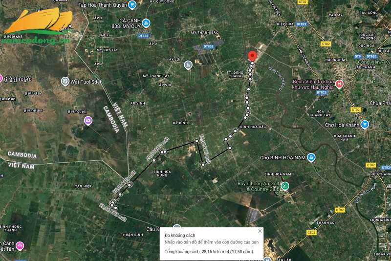 Hình vẽ vệ tinh đường tỉnh 839