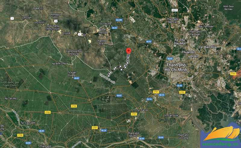 Hình vẽ vệ tinh đường tỉnh 839