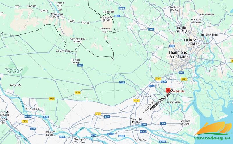 Hình vẽ vệ tinh đường tỉnh 827D