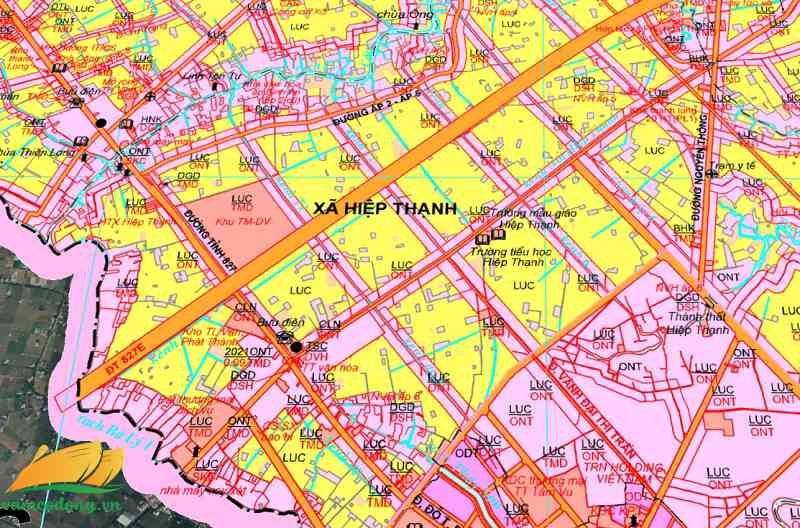 Bản đồ quy hoạch đường tỉnh 827D