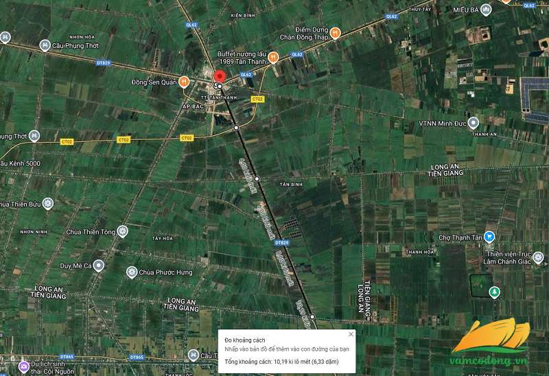 Hình vẽ vệ tinh đường tỉnh 829