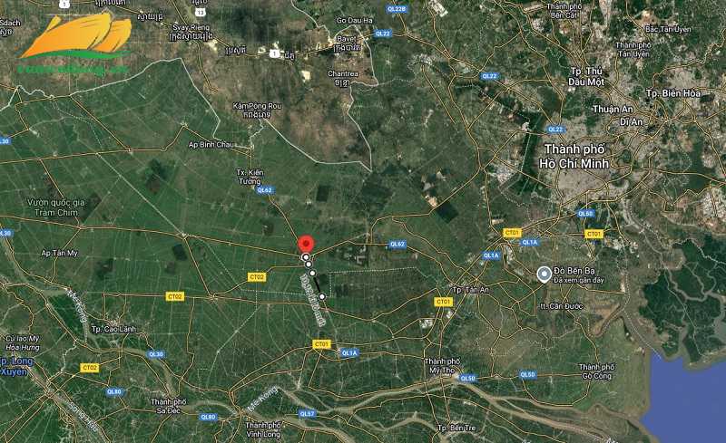 Hình vẽ vệ tinh đường tỉnh 829