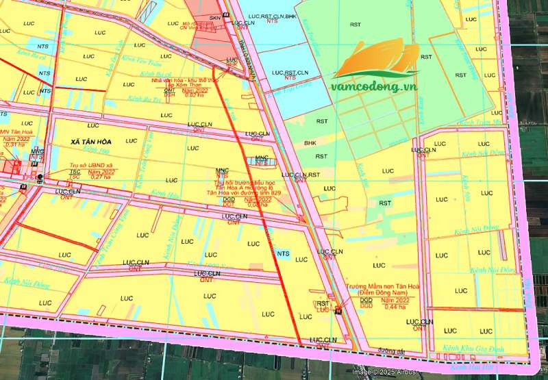 Bản đồ quy hoạch đường tỉnh 829