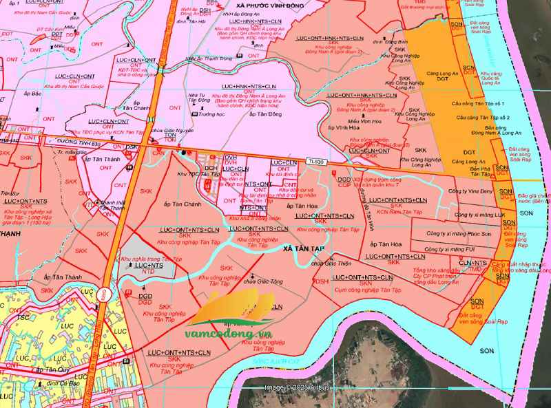 Bản đồ quy hoạch đường tỉnh 830