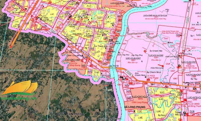 Bản đồ quy hoạch đường tỉnh 830