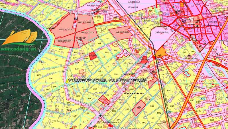 Bản đồ quy hoạch đường tỉnh 830