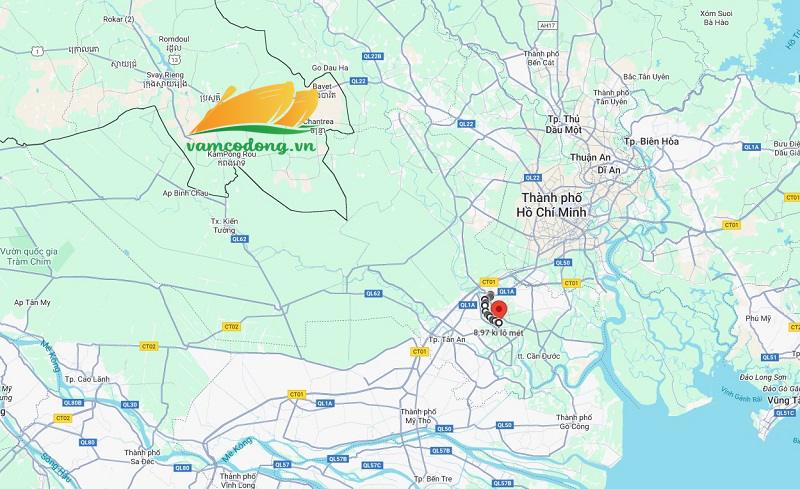 Hình vẽ vệ tinh đường tỉnh 830B