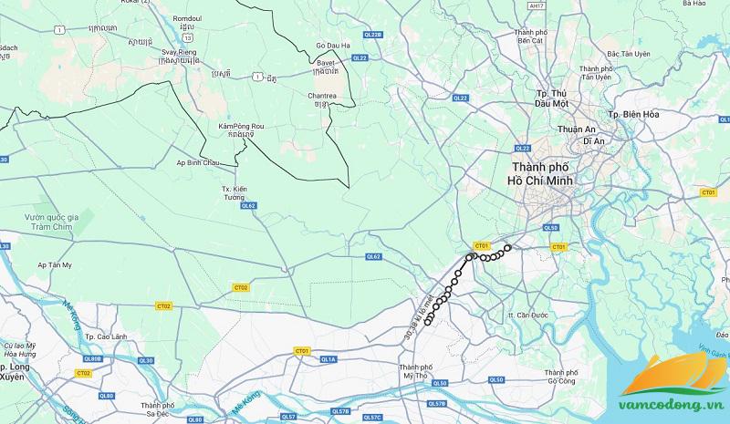 Hình vẽ vệ tinh Quốc lộ 1A