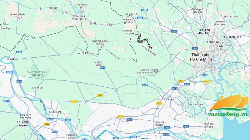 Hình vẽ vệ tinh Quốc lộ 14C