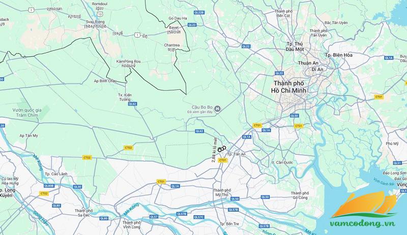 Hình vẽ vệ tinh Quốc lộ 30B