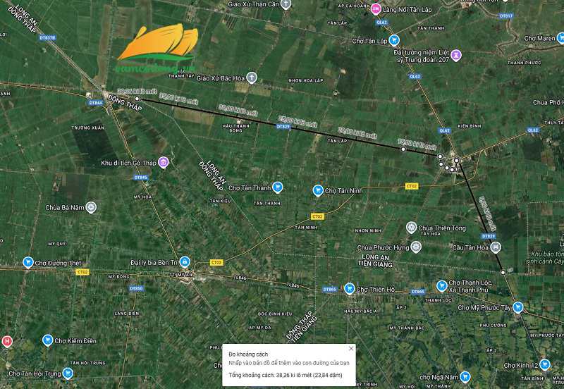 Hình vẽ vệ tinh Quốc lộ 30C