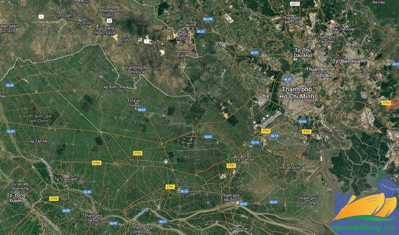 Hình vẽ vệ tinh đường Gia Miệng