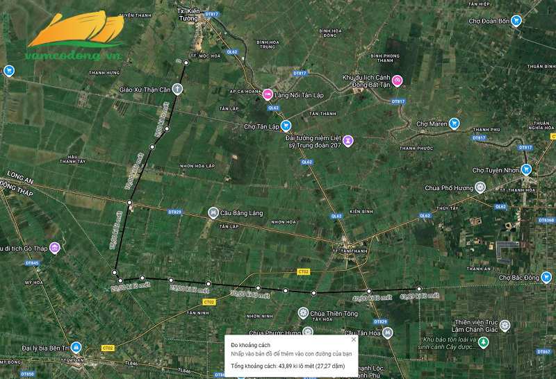 Hình vẽ vệ tinh đường cặp kệnh Quận kênh 5000 kênh Ba Mới