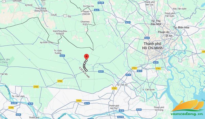 Hình vẽ vệ tinh đường tỉnh 819C