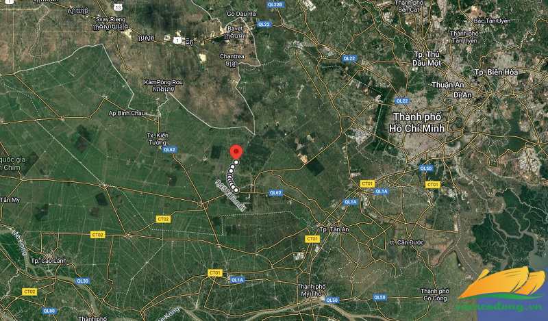 Hình vẽ vệ tinh đường tỉnh 819C