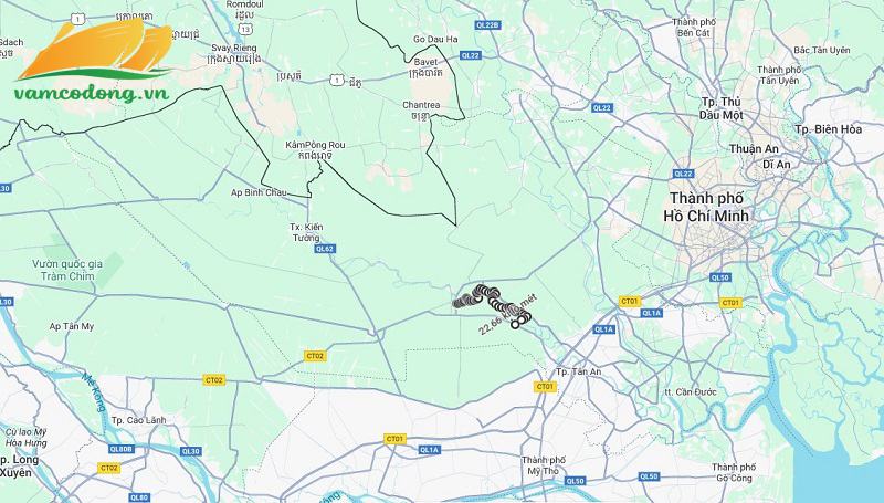 Hình vẽ vệ tinh đường tỉnh 817B