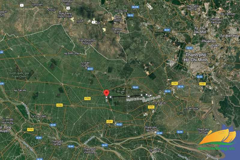 Hình vẽ vệ tinh đường MM06B