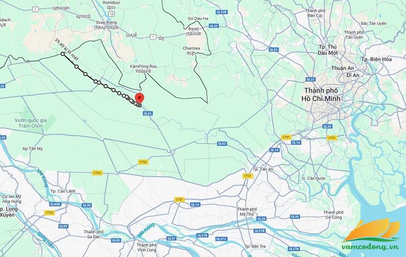 Hình vẽ vệ tinh đường tỉnh 819B