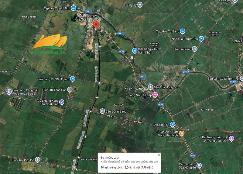 Hình vẽ vệ tinh đường Thiên Hộ Dương