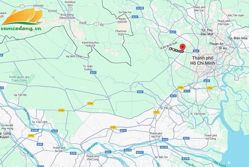 Hình vẽ vệ tinh đường Mỹ Hạnh