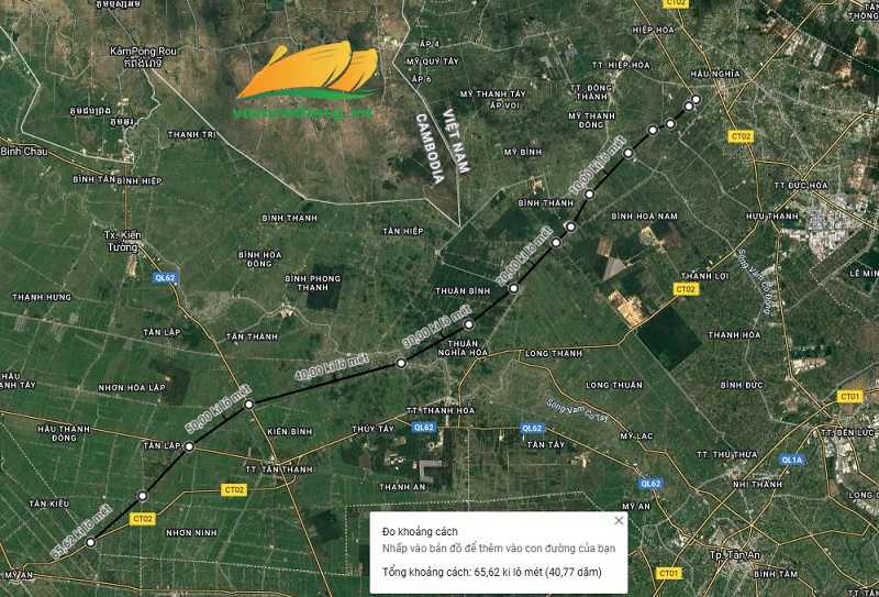 Hình vẽ vệ tinh Cao tốc Bắc Nam phía Tây