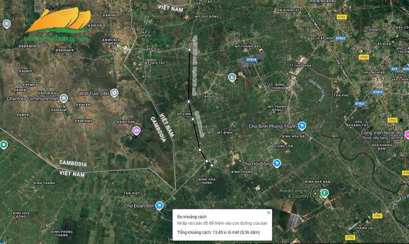 Hình vẽ vệ tinh đường tỉnh 818 phần mở rộng đến năm 2030