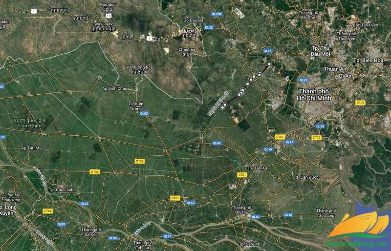 H&igrave;nh vẽ vệ tinh đường tỉnh 823