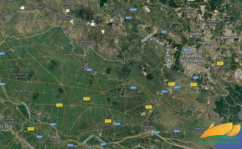 H&igrave;nh vẽ vệ tinh đường trục động lực Đức H&ograve;a