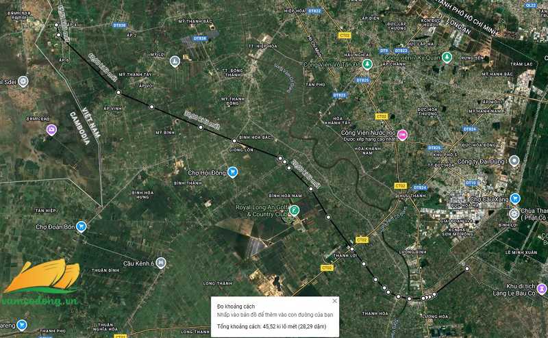 H&igrave;nh vẽ vệ tinh đường Lương H&ograve;a - B&igrave;nh Ch&aacute;nh - Mỹ Qu&yacute; T&acirc;y