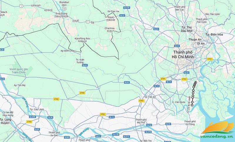 Hình vẽ vệ tinh đường tỉnh 826D