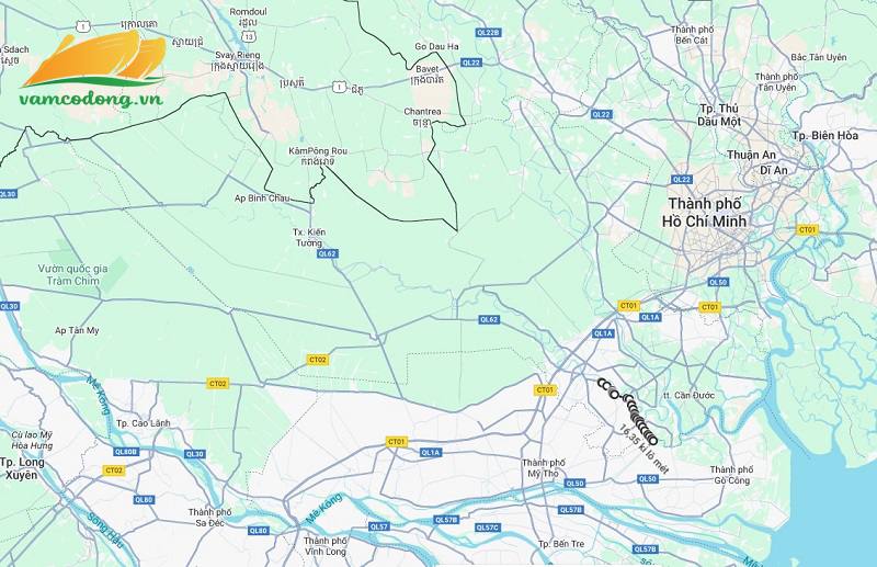 Hình vẽ vệ tinh đường tỉnh 827B