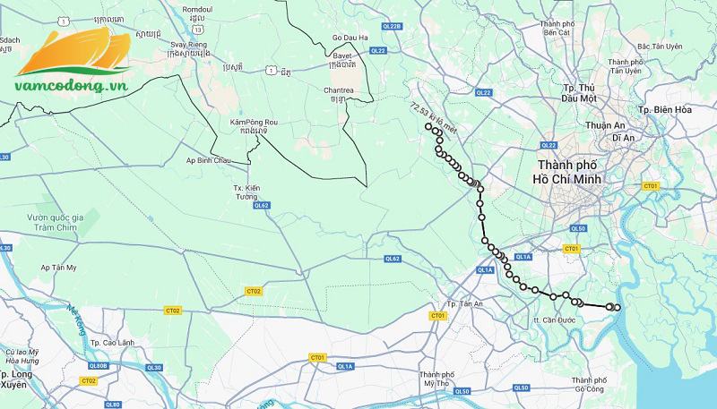 Hình vẽ vệ tinh đường tỉnh 830