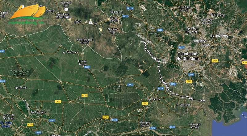 Hình vẽ vệ tinh đường tỉnh 830